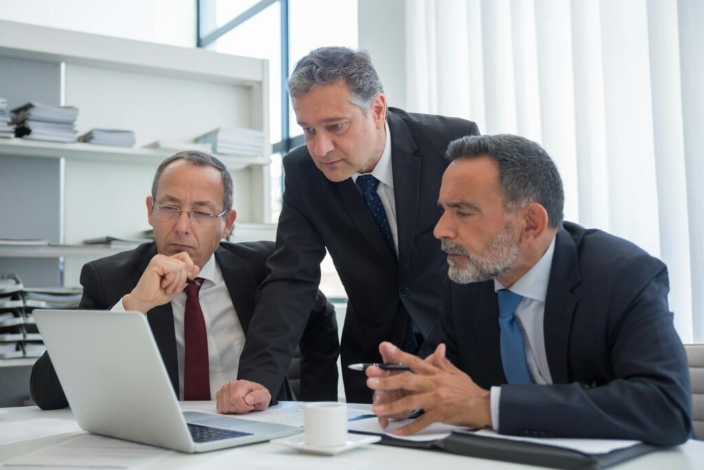 C-level leadership - photorealistic C-level executives in professional business image