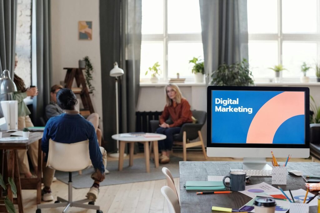 digital marketing budgets - workplace digital marketing strategy professional business image