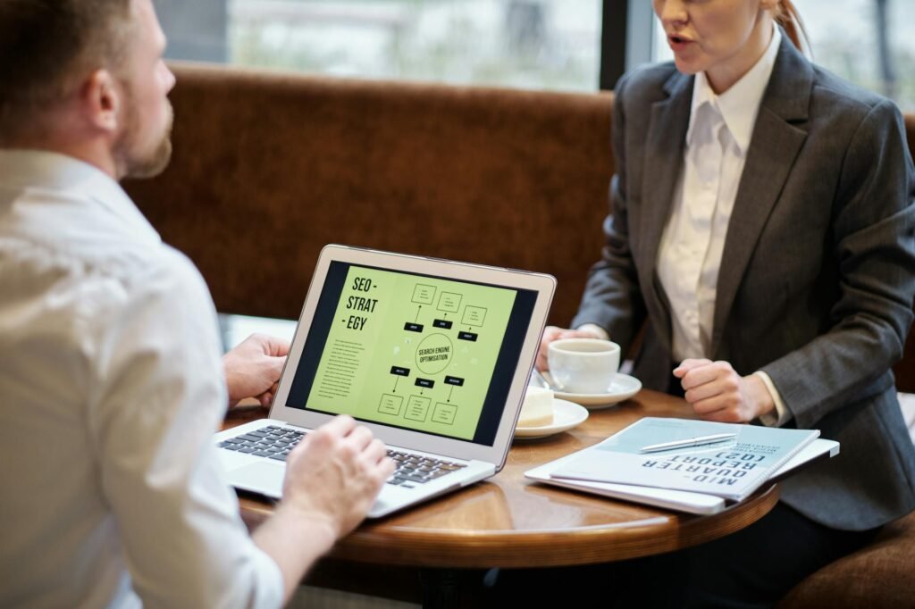 SEO Playbook - SEO strategy business professionals professional business image