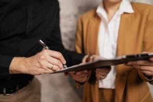 AI Partnership - AI partnership corporate signing professional business image