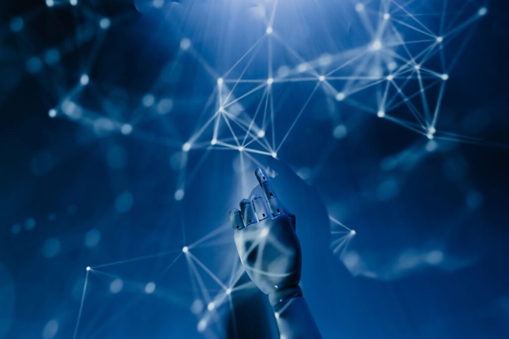 AIBusinessStrategy - AI business transformation futuristic professional business image