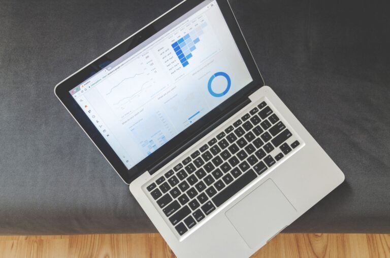 Choose Right - photorealistic business intelligence dashboard professional business image
