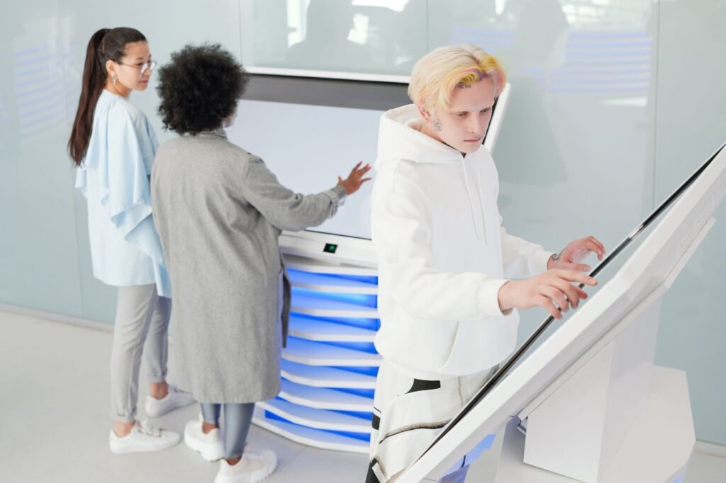 DigitalExperience - photorealistic digital experience workspace professional business image