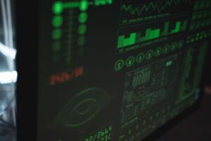 HIPAA AWS safeguards - HIPAA-compliant cloud security dashboard professional business image