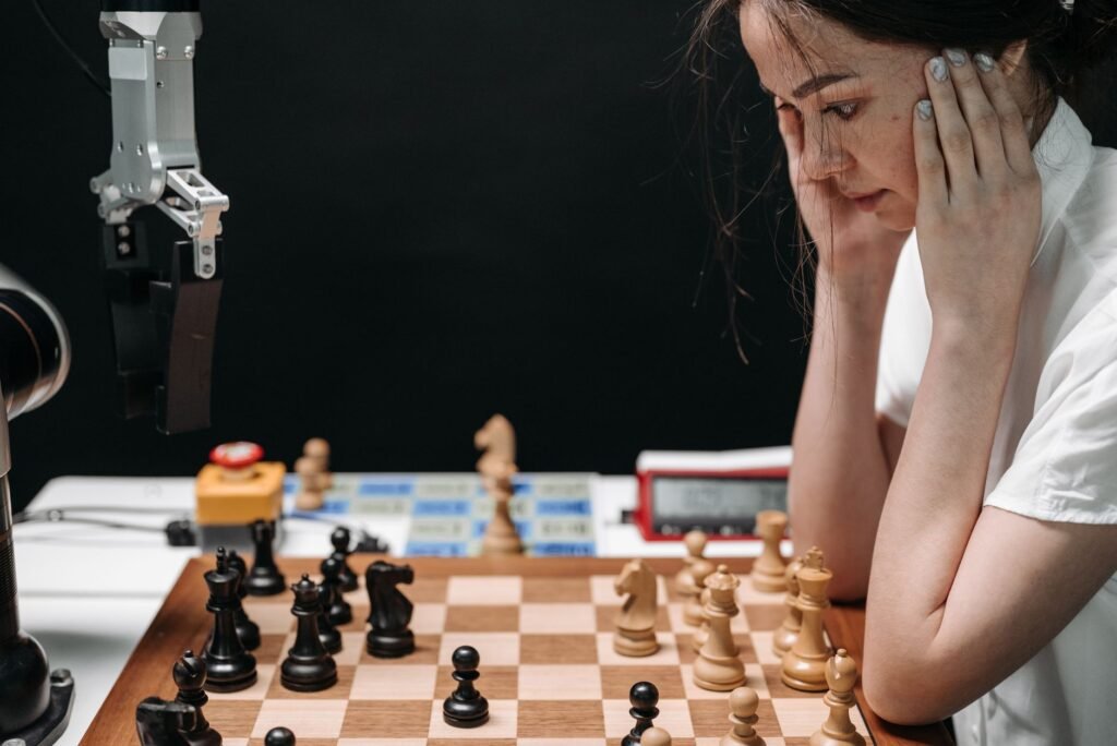 replace your - AI vs human decision-making professional business image