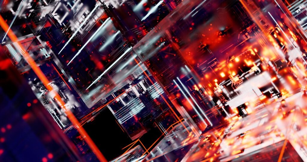 Technology Strategy - photorealistic futuristic tech strategy professional business image
